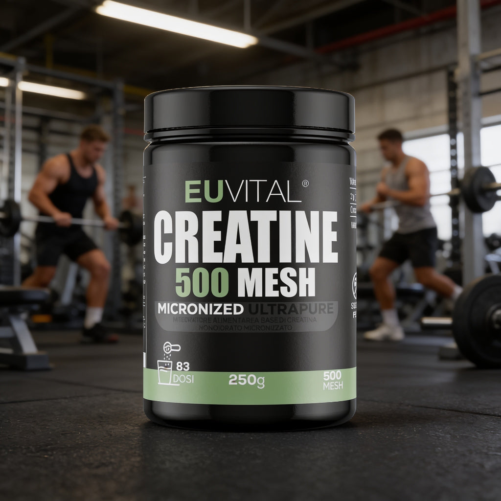 EUVITAL Creatine 500 Mesh — Creatina Monoidrato Micronizzata Ultrapura | Nuovamente Disponibile da Settembre!