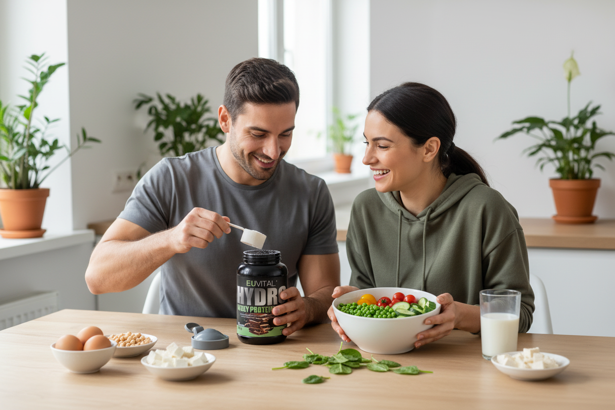 Veg vs Whey, coppia, cucina, Hydro PRO100, luce bianca
